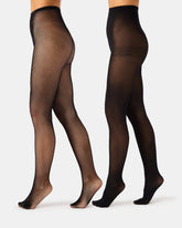 2 PACK MINI FISHNET TIGHT BLACK